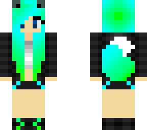 fox girl green