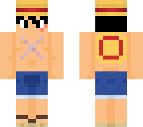 luffy time skip sin camisa y con el tatuaje de alabasta