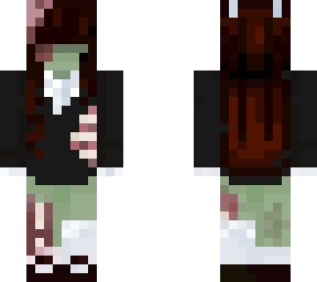 zombie girl with brown hair x