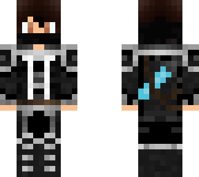 Dark Brown Hair Armor | Minecraft Skin