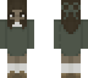 dark sage green coquette black female