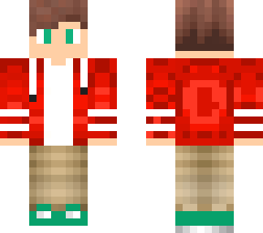 Red jacket boy noty | Minecraft Skin