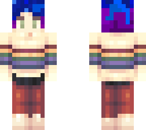 blue and purple