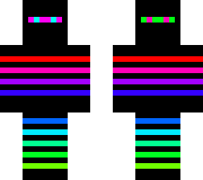 colorful disco ninja with special effect