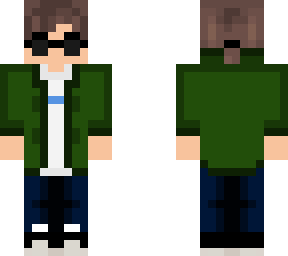 green jacket