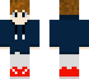 hoodie kid with red shoes