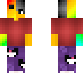 male - half rainbow slime
