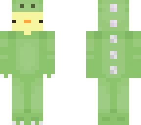 duck in dino sweater