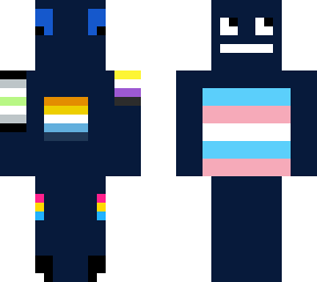 blue, queer skin with weird eyes