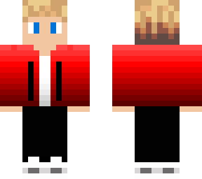 boy skin with red hoodie
