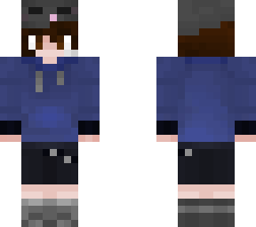 skin novio azul gris