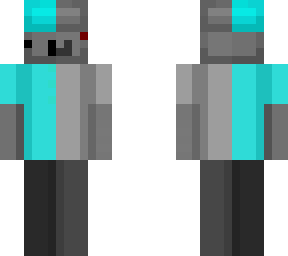 cosmetic smiley gamer (half aqua& half robot edition)