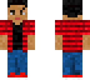 simple guy camisa roja