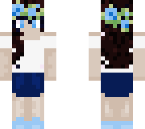 spring blue girl