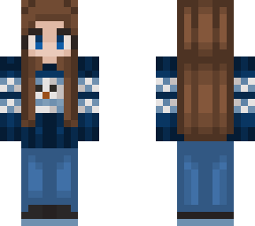 blue christmas girl