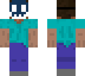 evil blue mask