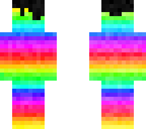 rainbow guy with hair