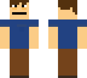 tired blue shirt guy