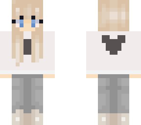blonde girl with mckie mouse hoodie