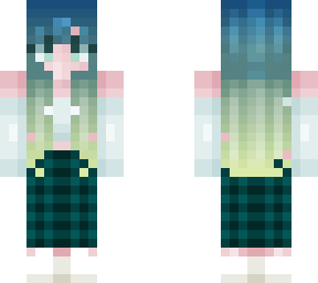 ocean theme girl skin