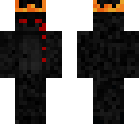 black wolf with crone