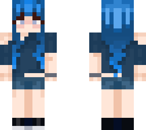 blue hair