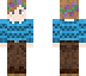 blue sweater