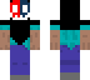 evil red and blue mask night