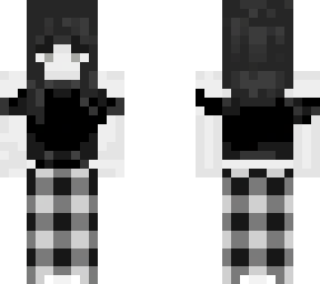 emo black pjs girl