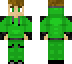 green hoodie
