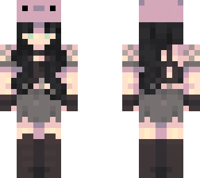 purple outfit with axolotl hat