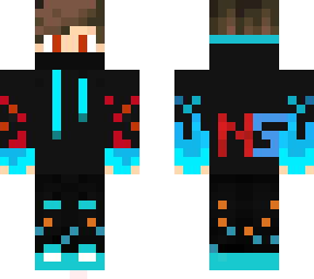 blue and red boy | Minecraft Skin