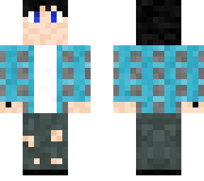 blue flannle
