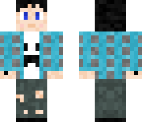 blue flannle