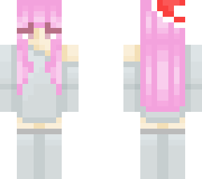 girl with pink hair