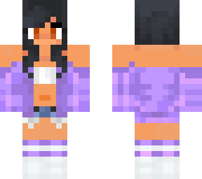 aphmau skin with little dark belly button