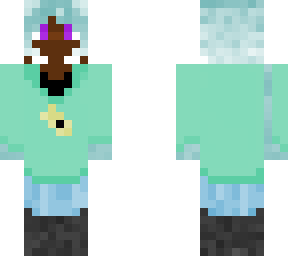 chill bird girl with a fish hoodie