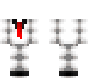 ob - fancy white suit w/ red tie