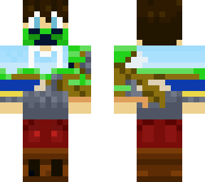 biome's hoodie boy with creeper mask