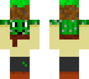 donlenno but a cactus but holding a dirt block