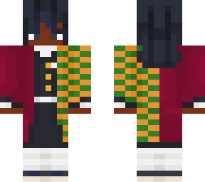 Dark-Skinned Giyu | Minecraft Skin