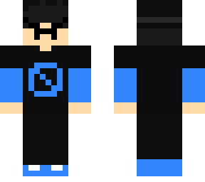 FNF BF BLUE Minecraft Skin