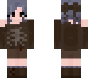 girl with skeleton hoodie