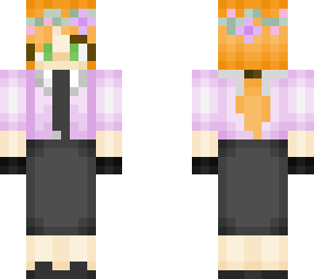 alice w/flower crow + purple blouse