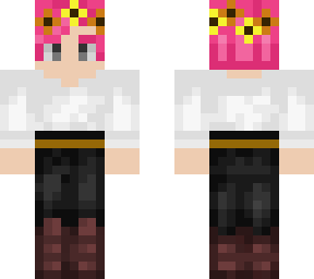 grimm w/ pink hair and yellow flowercrown