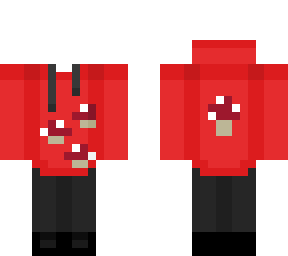 mushroom hoodie (red) // ob