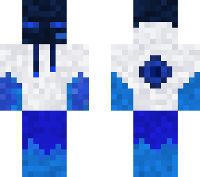 blue flame gamer enderman