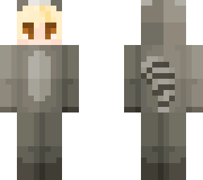 boy in a raccoon onesie