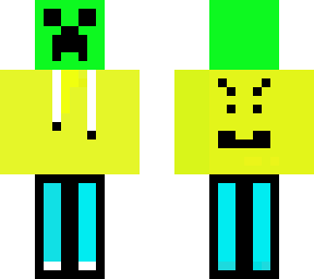 creeper blue yellow