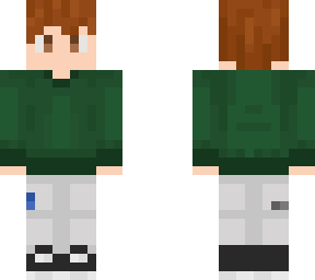 green sweatshirt